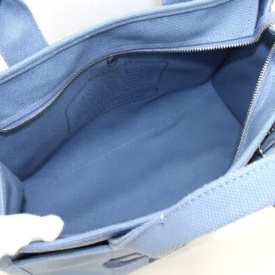 Pre-owned Coach Blue Canvas Handbag Shoulder Bag Tote Bag ()