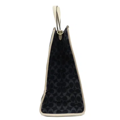 Pre-owned Coach Blue Canvas Tote Bag ()