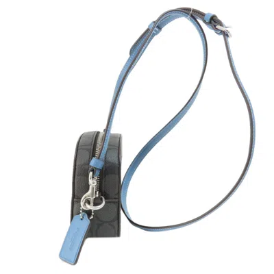 Pre-owned Coach Blue Gray Pvc Shoulder Bag () In Blue, Gray