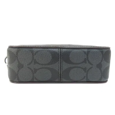 Pre-owned Coach Blue Gray Pvc Shoulder Bag () In Blue, Gray