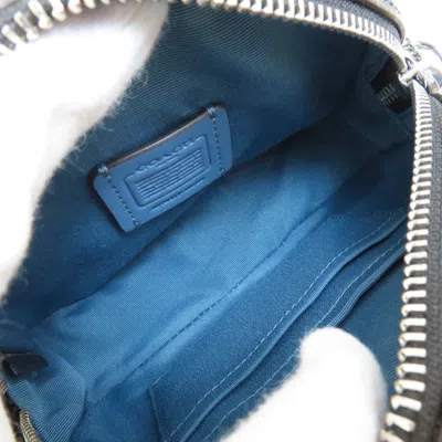 Pre-owned Coach Blue Gray Pvc Shoulder Bag () In Blue, Gray