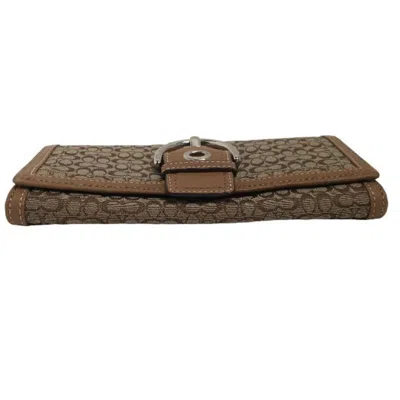 Pre-owned Coach Brown Long Wallet (bi-fold) ()