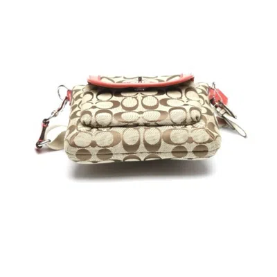Pre-owned Coach Brown Pink Leather Shoulder Bag () In Brown, Pink