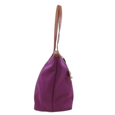 Pre-owned Coach Brown Purple Canvas Tote Bag () In Brown, Purple