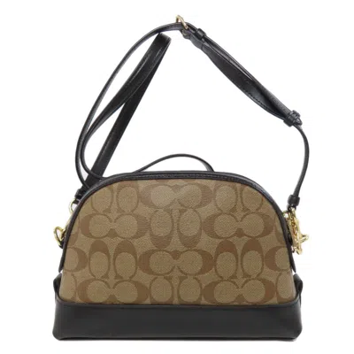Pre-owned Coach Brown Pvc Shoulder Bag ()