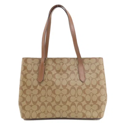 Pre-owned Coach Brown Pvc Tote Bag ()