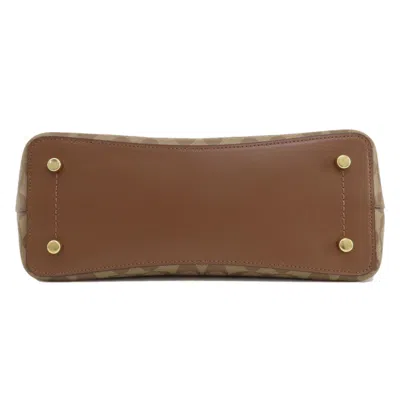 Pre-owned Coach Brown Pvc Tote Bag ()