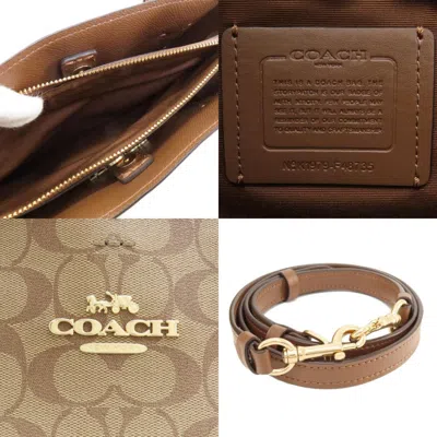 Pre-owned Coach Brown Pvc Tote Bag ()