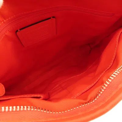 Pre-owned Coach Brown Red Color Pvc Shoulder Bag () In Brown, Red Color