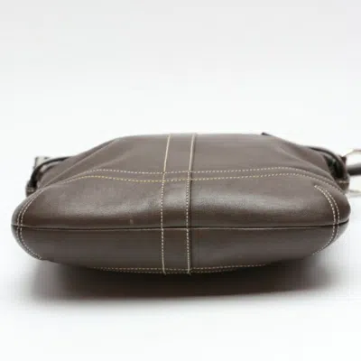 Pre-owned Coach Dark Brown Leather Shoulder Bag ()