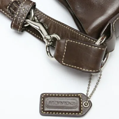 Pre-owned Coach Dark Brown Leather Shoulder Bag ()