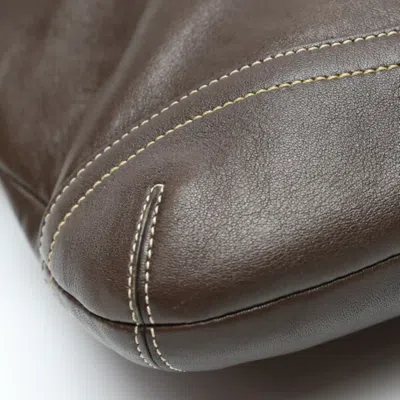 Pre-owned Coach Dark Brown Leather Shoulder Bag ()