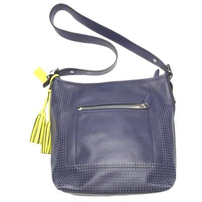 Pre-owned Coach Navy Leather Shoulder Bag ()