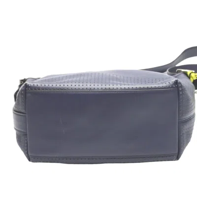 Pre-owned Coach Navy Leather Shoulder Bag ()