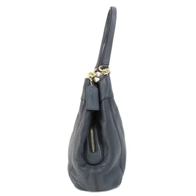 Pre-owned Coach Navy Leather Tote Bag ()