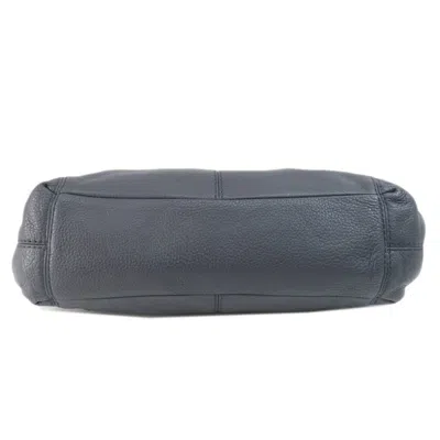 Pre-owned Coach Navy Leather Tote Bag ()