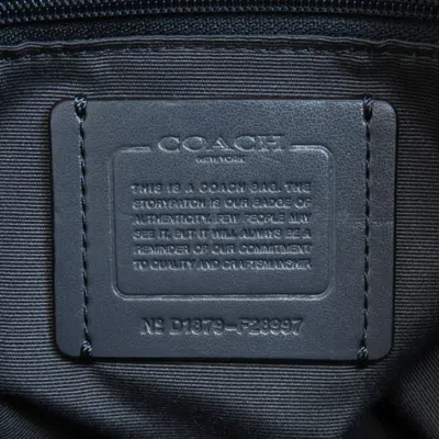 Pre-owned Coach Navy Leather Tote Bag ()
