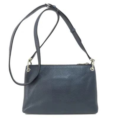 Pre-owned Coach Navy Pvc Shoulder Bag ()
