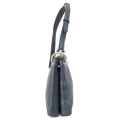 Pre-owned Coach Navy Pvc Shoulder Bag ()