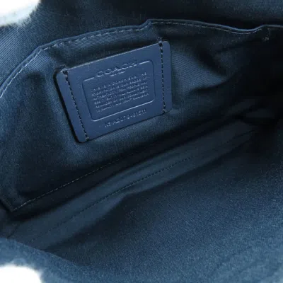 Pre-owned Coach Navy Pvc Shoulder Bag ()