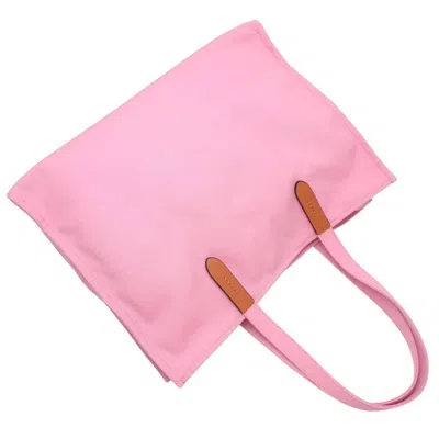 Pre-owned Coach Pink Canvas Tote Bag ()