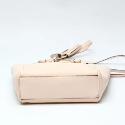 Pre-owned Coach Pink Leather Handbag Shoulder Bag ()