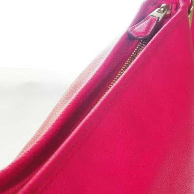 Pre-owned Coach Pink Leather Shoulder Bag ()