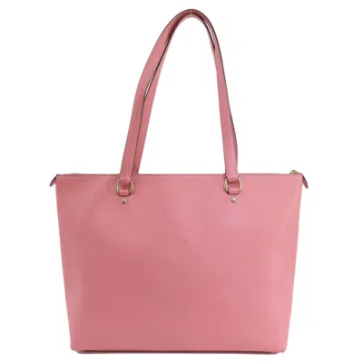Pre-owned Coach Pink Leather Tote Bag ()