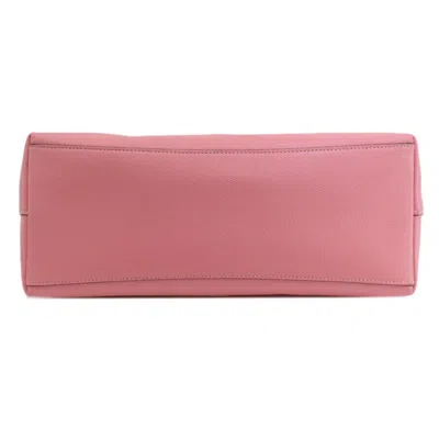 Pre-owned Coach Pink Leather Tote Bag ()