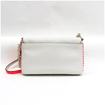 Pre-owned Coach Pink White Leather Shoulder Bag () In Pink, White