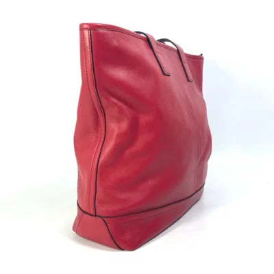 Pre-owned Coach Red Leather Tote Bag ()