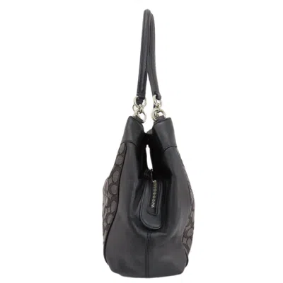 Pre-owned Coach Signature Black Canvas Tote Bag ()