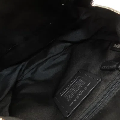 Pre-owned Coach Signature Black Signature Line Backpack ()