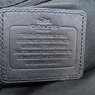 Pre-owned Coach Signature Black Signature Line Shoulder Bag ()