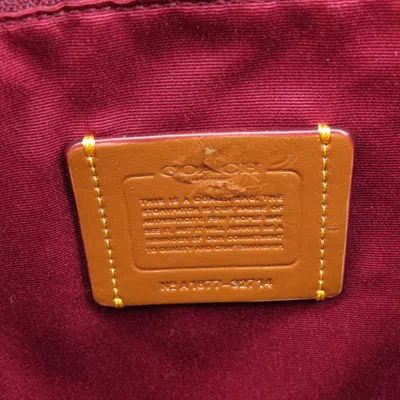 Pre-owned Coach Signature Brown Signature Line Tote Bag ()