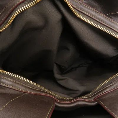 Pre-owned Coach Signature Brown Signature Line Tote Bag ()