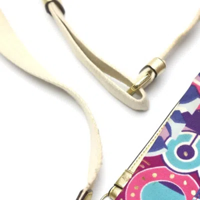 Pre-owned Coach Signature Multi-color Canvas Leather Shoulder Bag ()