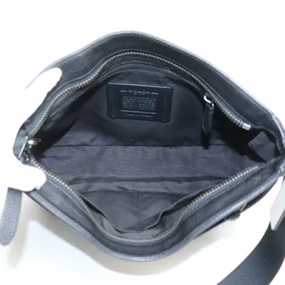 Pre-owned Coach Thompson Black Canvas Shoulder Bag ()