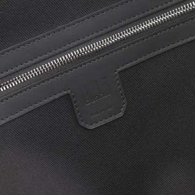Pre-owned Dunhill Black Coated Canvas Leather Backpack ()