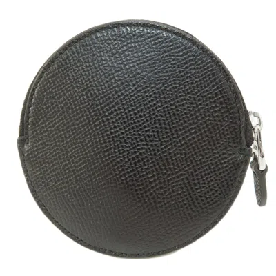 Pre-owned Dunhill Black Leather Coin Purse/coin Case ()