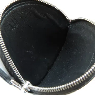 Pre-owned Dunhill Black Leather Coin Purse/coin Case ()