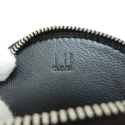 Pre-owned Dunhill Black Leather Coin Purse/coin Case ()