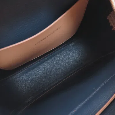 Pre-owned Emporio Armani Beige Leather Shoulder Bag ()