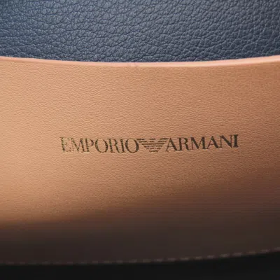 Pre-owned Emporio Armani Beige Leather Shoulder Bag ()