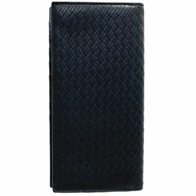 Pre-owned Emporio Armani Black Leather Long Wallet (bi-fold) ()