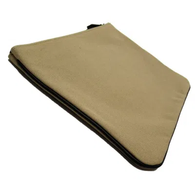 Pre-owned Fendi Beige Black Canvas Clutch Bag () In Beige, Black