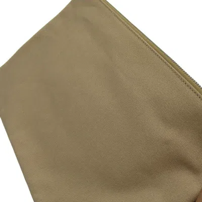 Pre-owned Fendi Beige Black Canvas Clutch Bag () In Beige, Black
