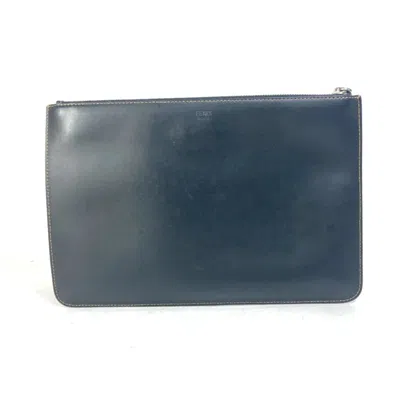 Pre-owned Fendi Black Leather Clutch Bag ()