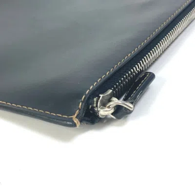 Pre-owned Fendi Black Leather Clutch Bag ()