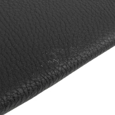 Pre-owned Fendi Black Leather Long Wallet (bi-fold) ()